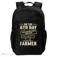 So God Made A Farmer Farming Agriculture Backpack thumb 0