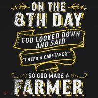 So God Made A Farmer Farming Agriculture Ornament thumb 1