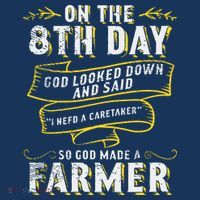 So God Made A Farmer Farming Agriculture Women's Hoodie thumb 2