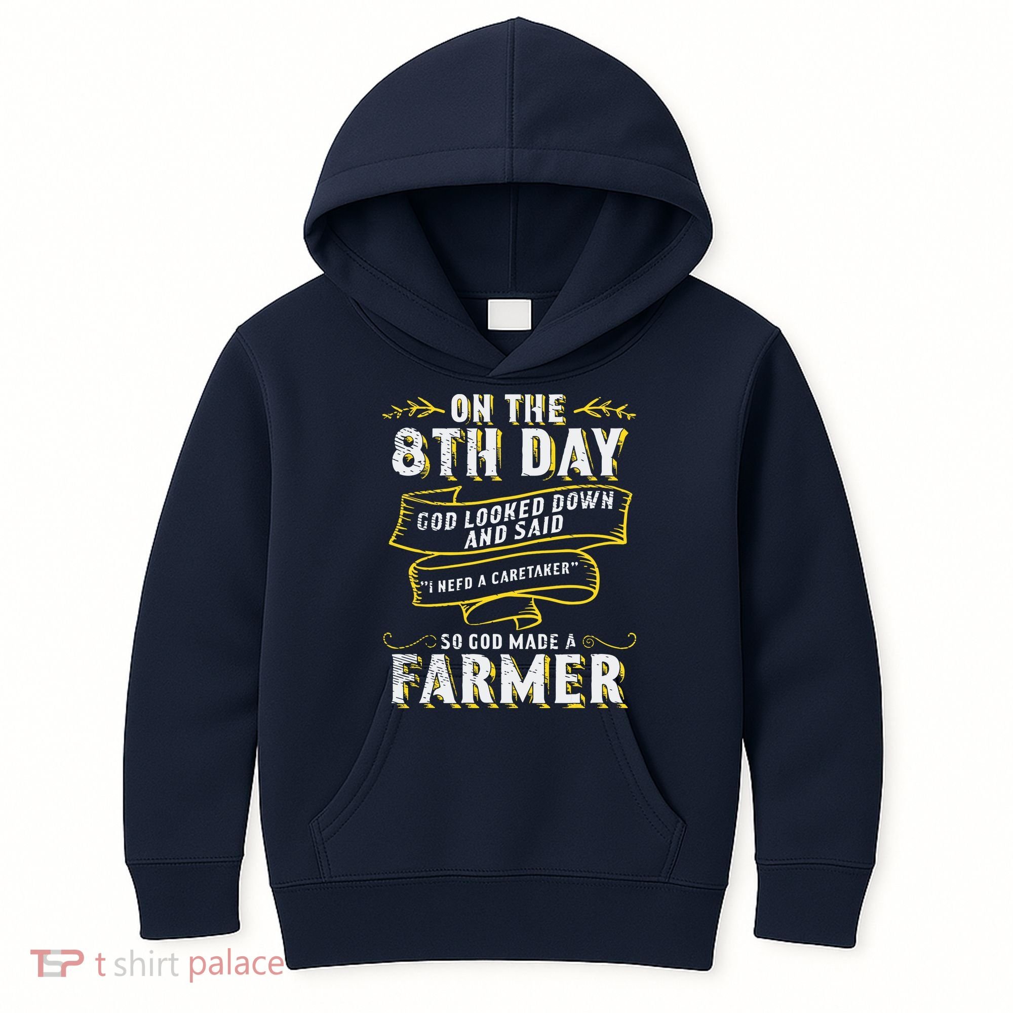 So God Made A Farmer Farming Agriculture Kids Hoodie