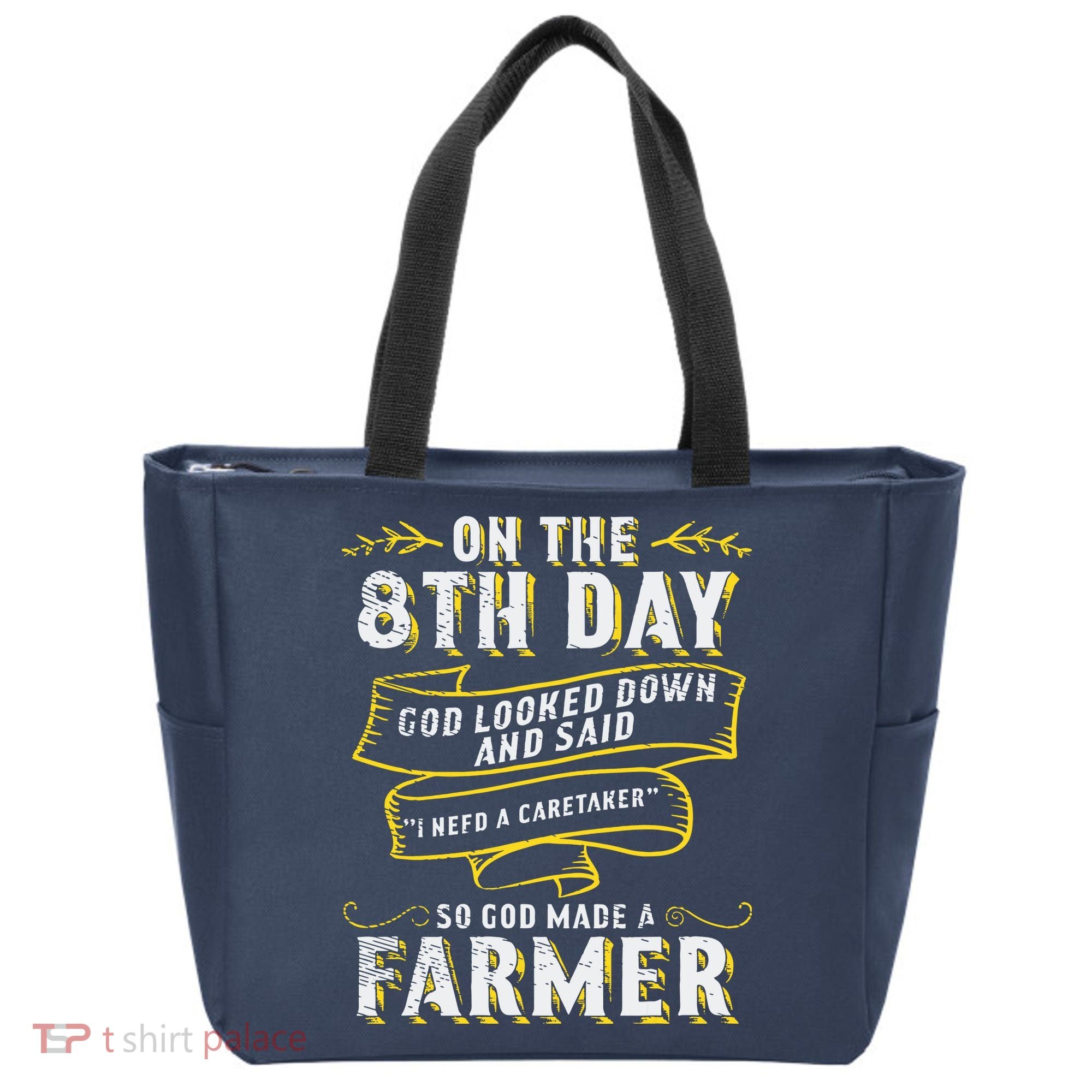 So God Made A Farmer Farming Agriculture Tote Bag