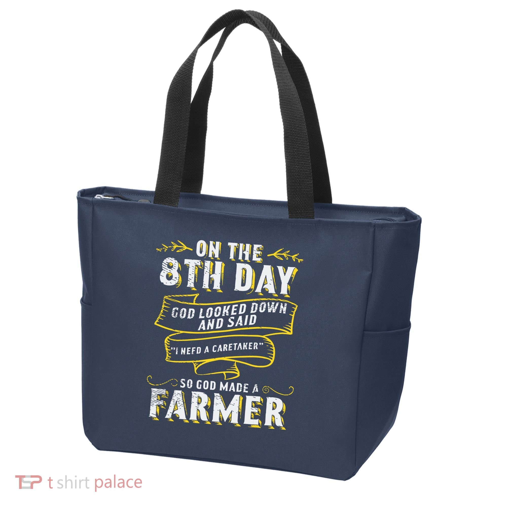 So God Made A Farmer Farming Agriculture Tote Bag