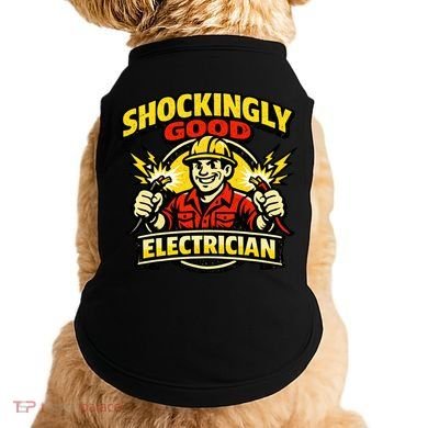 Shockingly Good Master Electrician Humor Doggie Tank