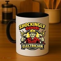 Shockingly Good Master Electrician Humor Coffee Mug thumb 4
