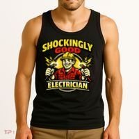 Shockingly Good Master Electrician Humor Tank Top thumb 3