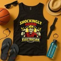 Shockingly Good Master Electrician Humor Tank Top thumb 4