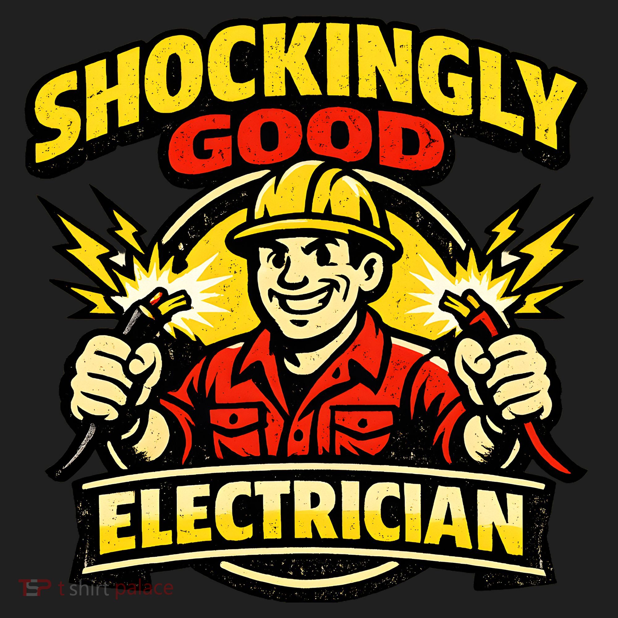 Shockingly Good Master Electrician Humor Golf Towel