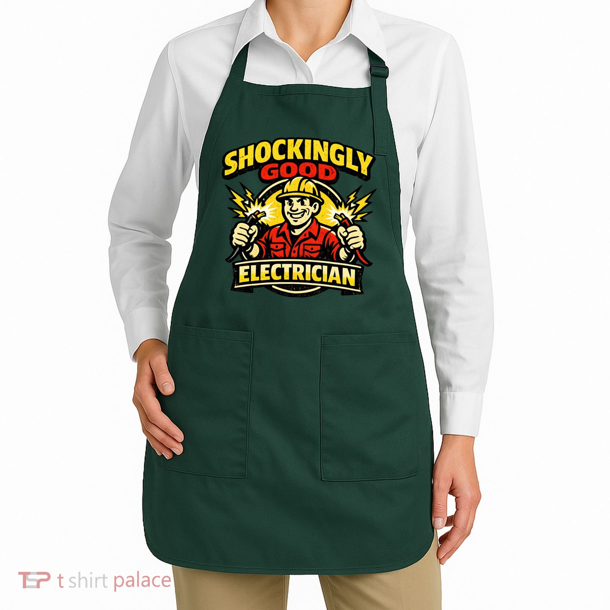 Shockingly Good Master Electrician Humor Apron