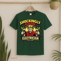 Shockingly Good Master Electrician Humor T-Shirt thumb 2