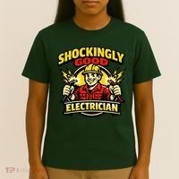 Shockingly Good Master Electrician Humor T-Shirt thumb 4