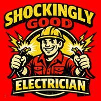 Shockingly Good Master Electrician Humor Santa Hat thumb 1