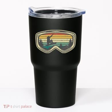 Snowboard Goggles Mountain Snowboarding Retro Vacation  Tumbler