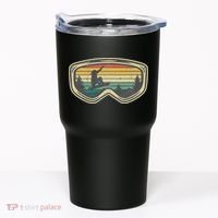 Snowboard Goggles Mountain Snowboarding Retro Vacation  Tumbler thumb 0