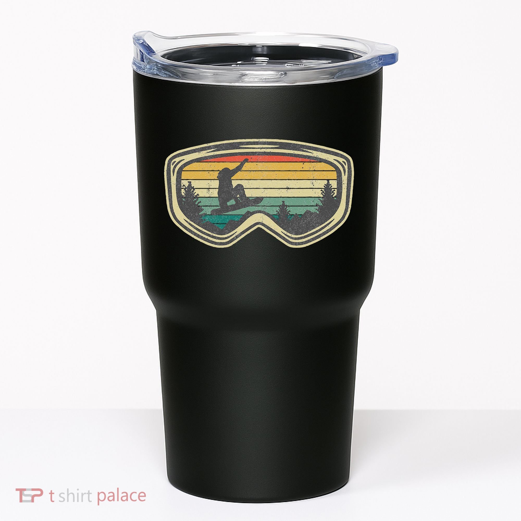 Snowboard Goggles Mountain Snowboarding Retro Vacation  Tumbler