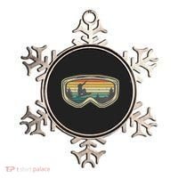 Snowboard Goggles Mountain Snowboarding Retro Vacation  Ornament thumb 0