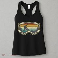 Snowboard Goggles Mountain Snowboarding Retro Vacation  Women's Tank Top thumb 3