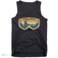 Snowboard Goggles Mountain Snowboarding Retro Vacation  Tank Top thumb 0