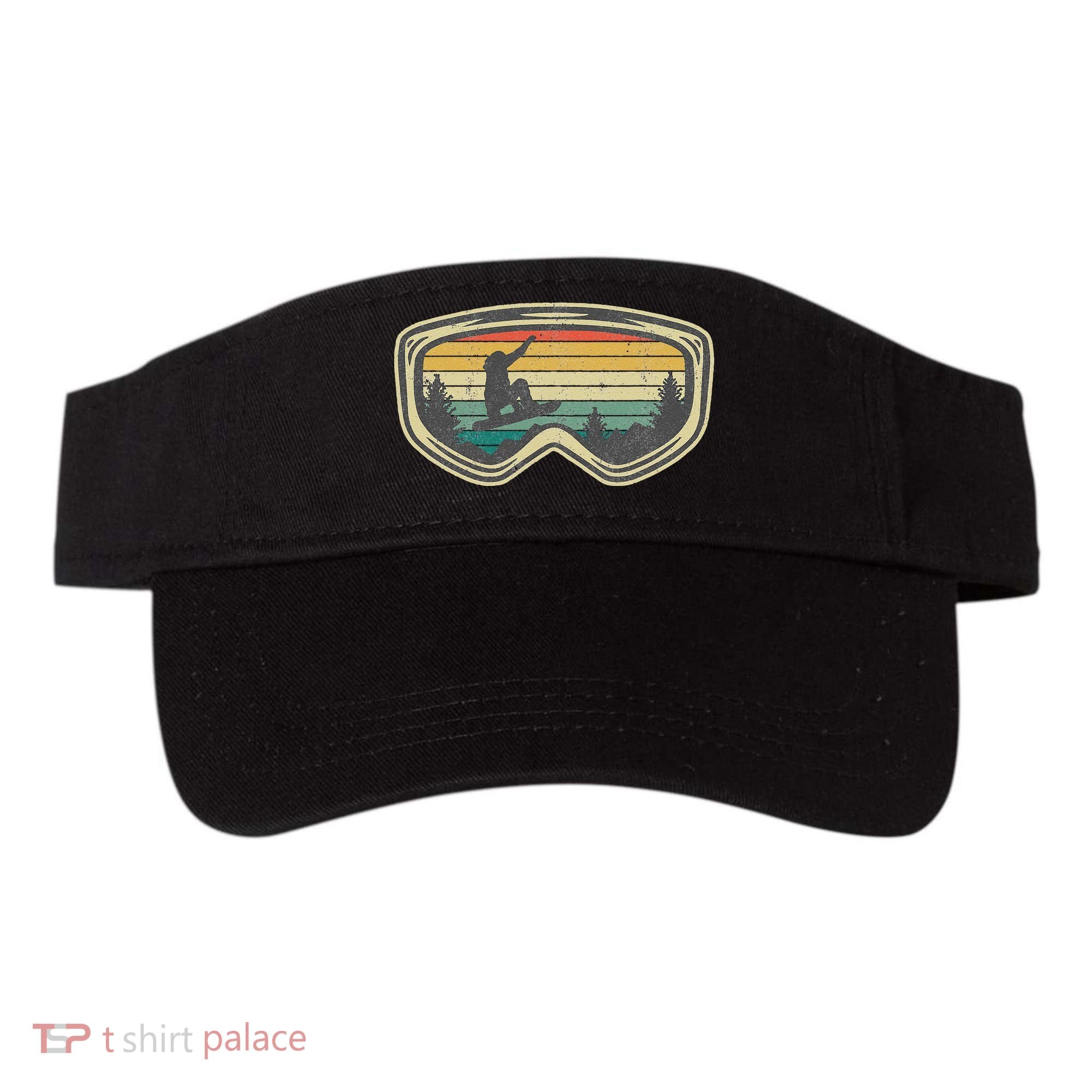 Snowboard Goggles Mountain Snowboarding Retro Vacation  Visor
