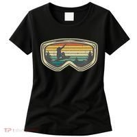 Snowboard Goggles Mountain Snowboarding Retro Vacation  Women's T-Shirt thumb 0