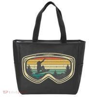 Snowboard Goggles Mountain Snowboarding Retro Vacation  Tote Bag thumb 0