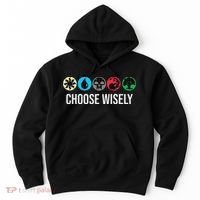 Symbols Gathering Magic Choose Wisely Blue Red Green Hoodie thumb 0