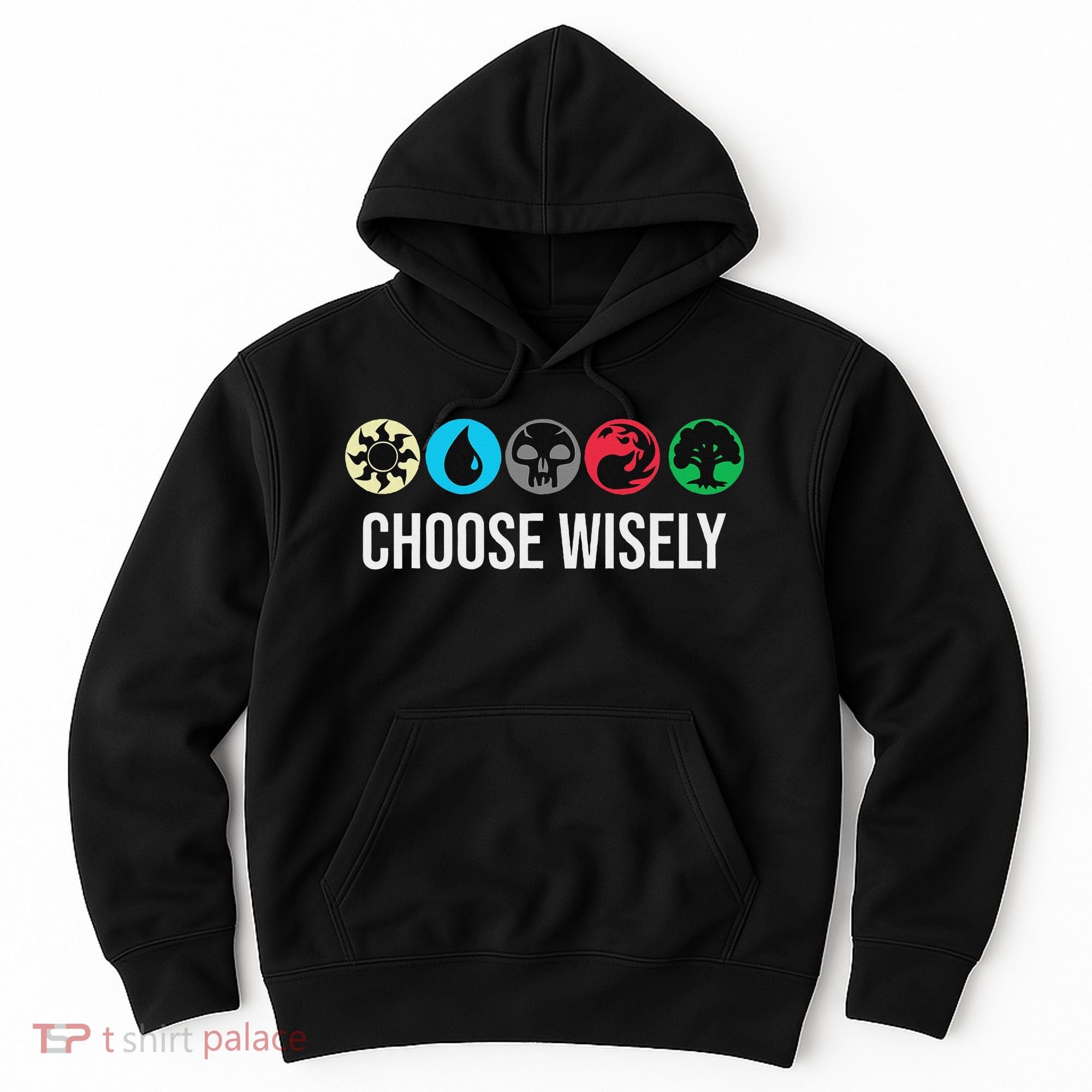 Symbols Gathering Magic Choose Wisely Blue Red Green Hoodie