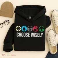 Symbols Gathering Magic Choose Wisely Blue Red Green Hoodie thumb 4