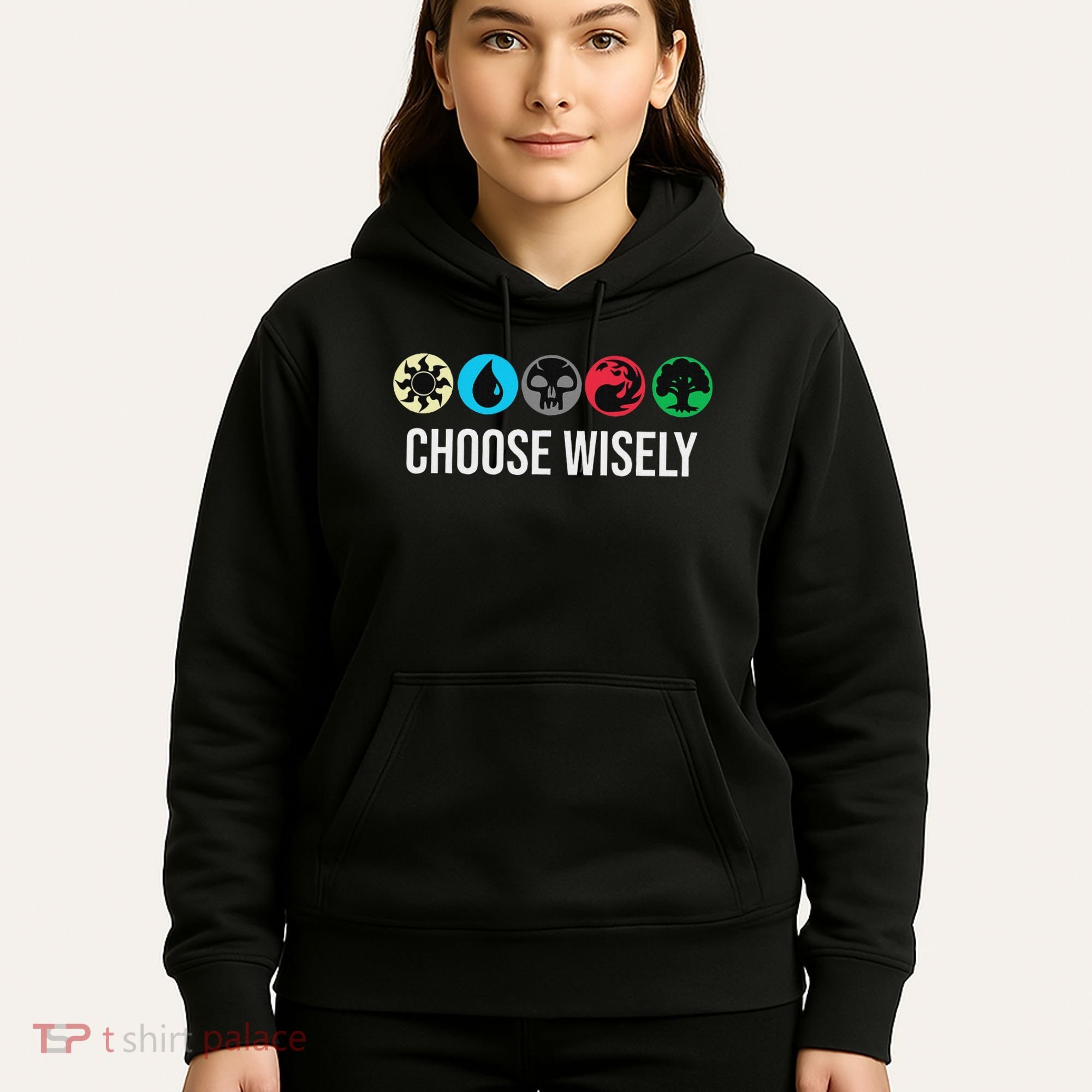 Symbols Gathering Magic Choose Wisely Blue Red Green Hoodie