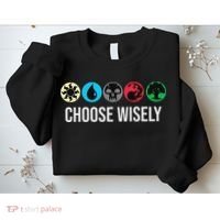 Symbols Gathering Magic Choose Wisely Blue Red Green Sweatshirt thumb 2