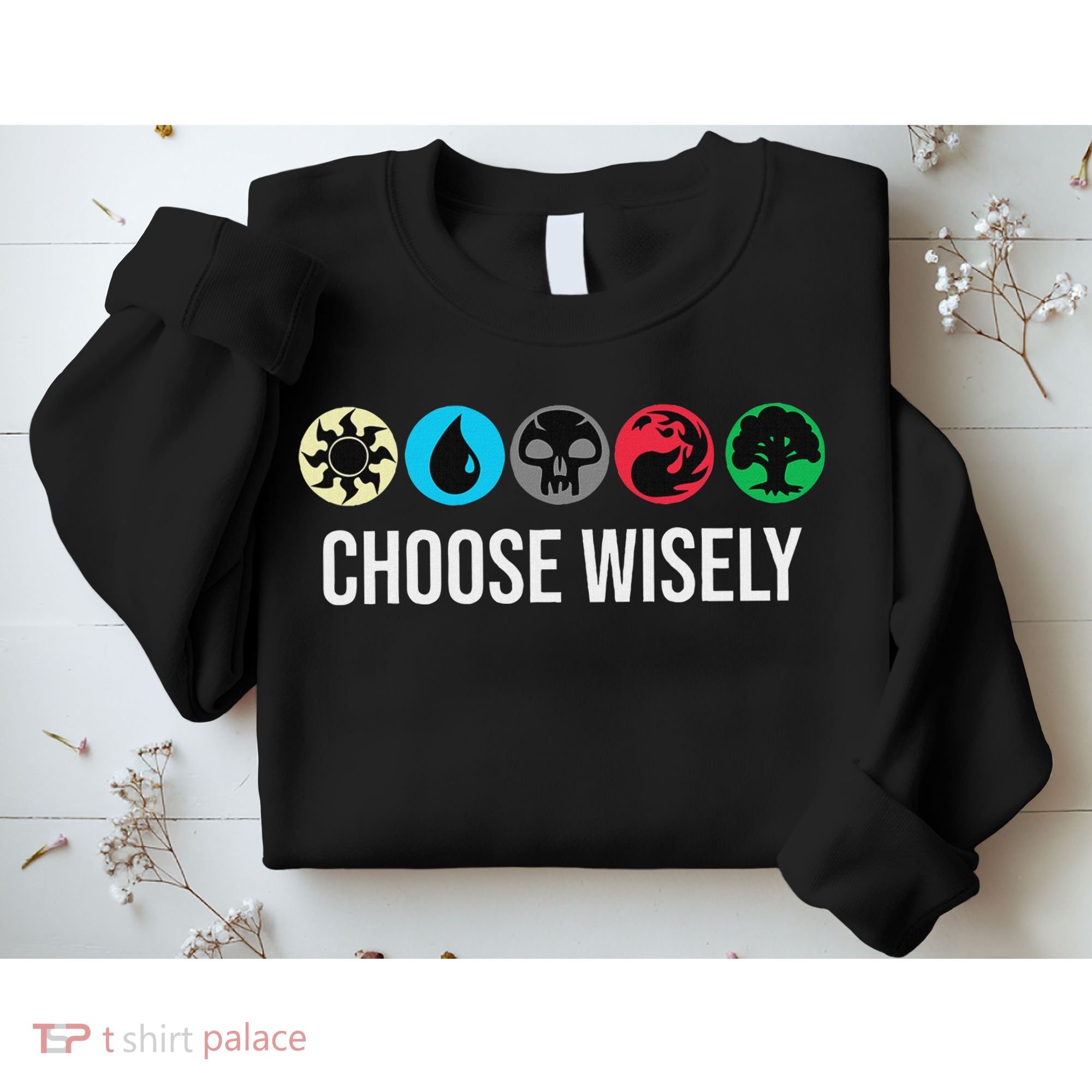 Symbols Gathering Magic Choose Wisely Blue Red Green Sweatshirt