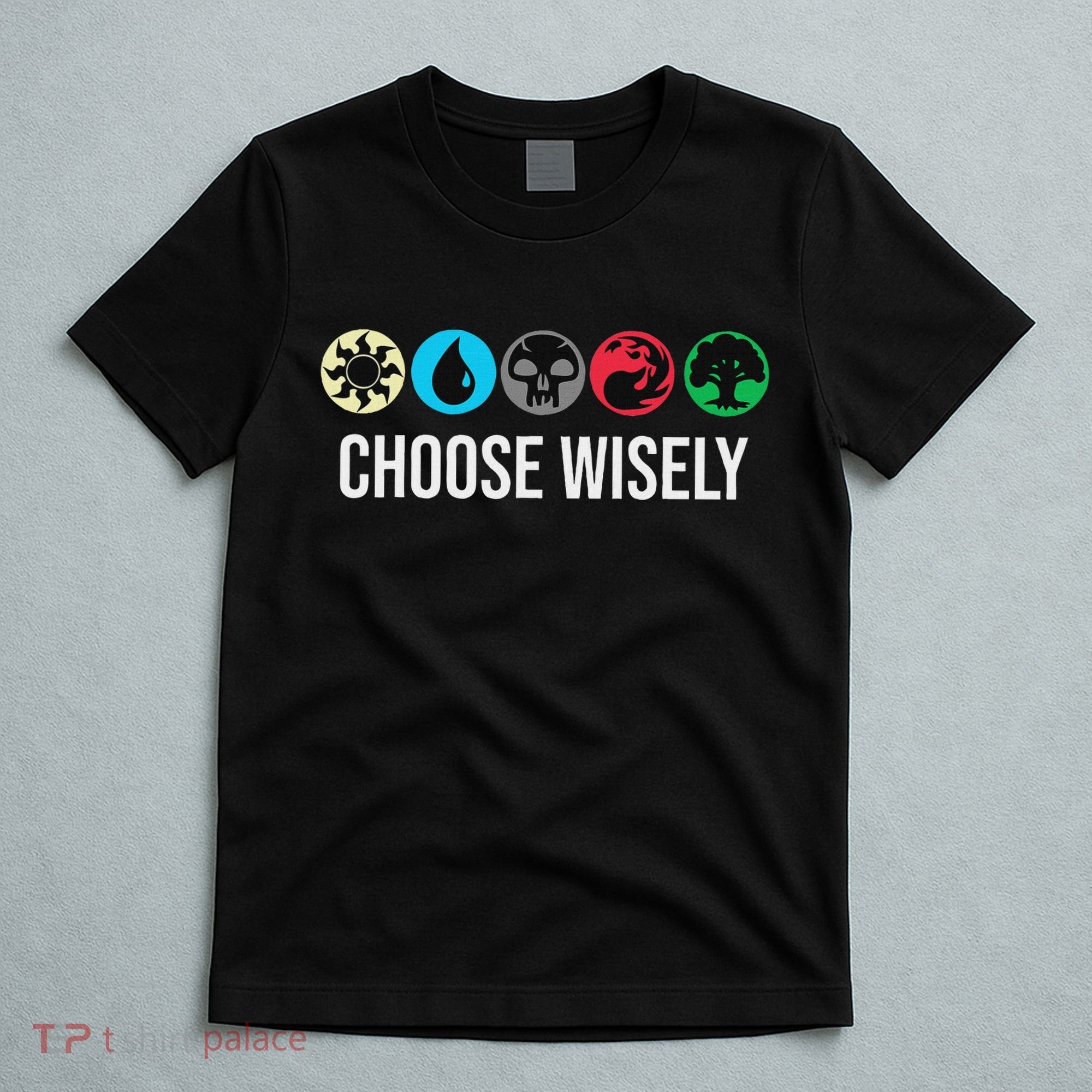 Symbols Gathering Magic Choose Wisely Blue Red Green T-Shirt