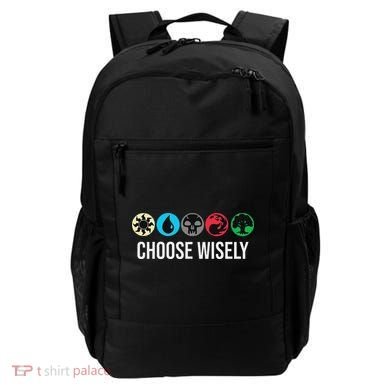 Symbols Gathering Magic Choose Wisely Blue Red Green Backpack