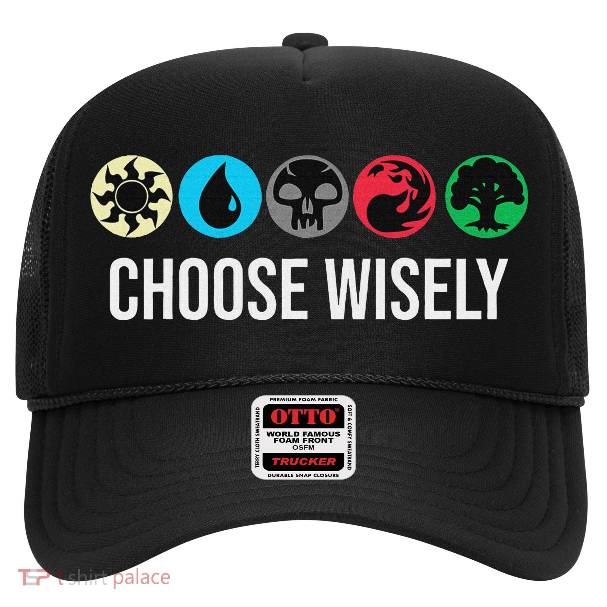 Symbols Gathering Magic Choose Wisely Blue Red Green Hat