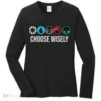 Symbols Gathering Magic Choose Wisely Blue Red Green Women's Long Sleeve Shirt thumb 0