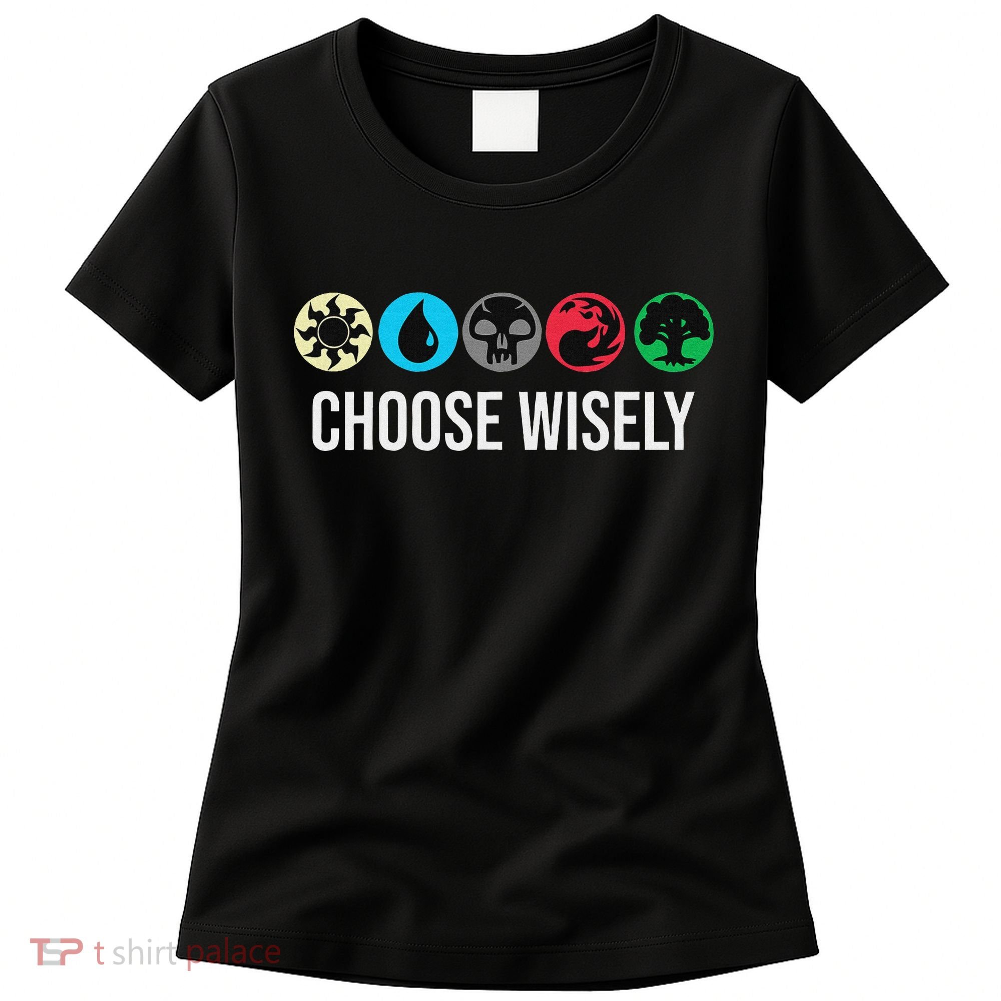 Symbols Gathering Magic Choose Wisely Blue Red Green Women's T-Shirt