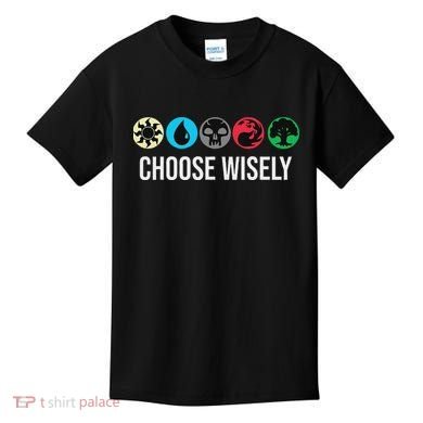 Symbols Gathering Magic Choose Wisely Blue Red Green Kids T-Shirt
