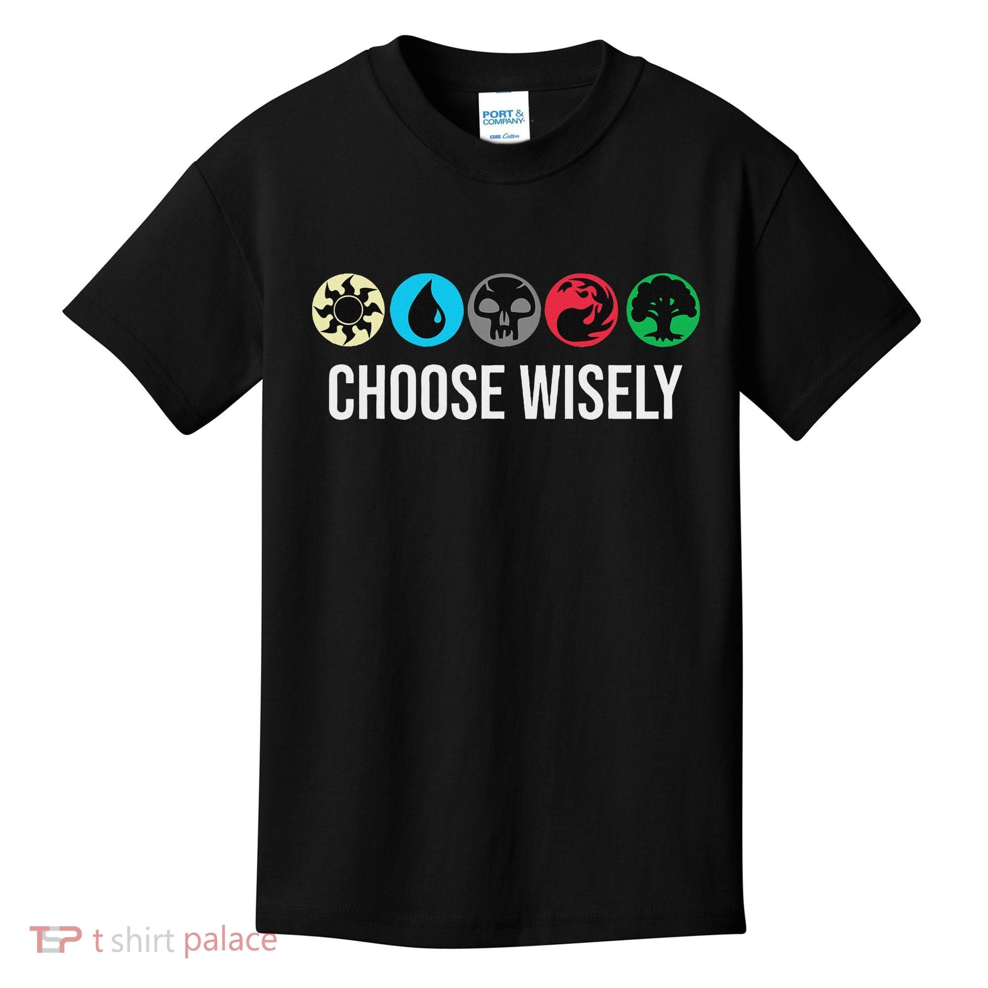Symbols Gathering Magic Choose Wisely Blue Red Green Kids T-Shirt