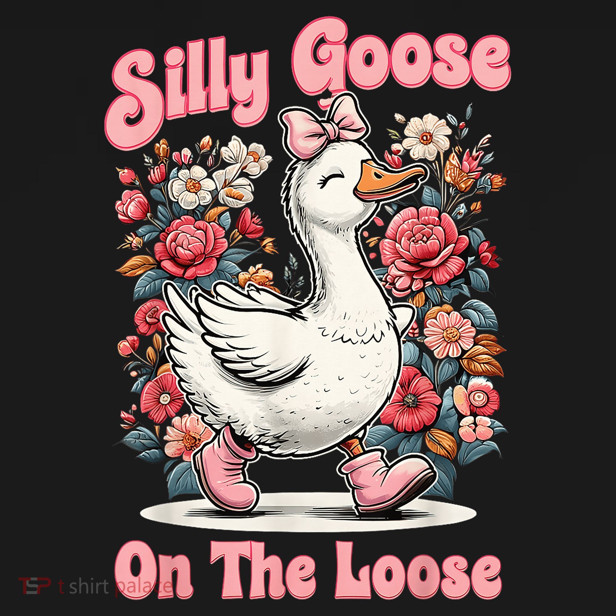 Silly Goose Mommy Floral Silly Goose Mama Mother's Day Coaster