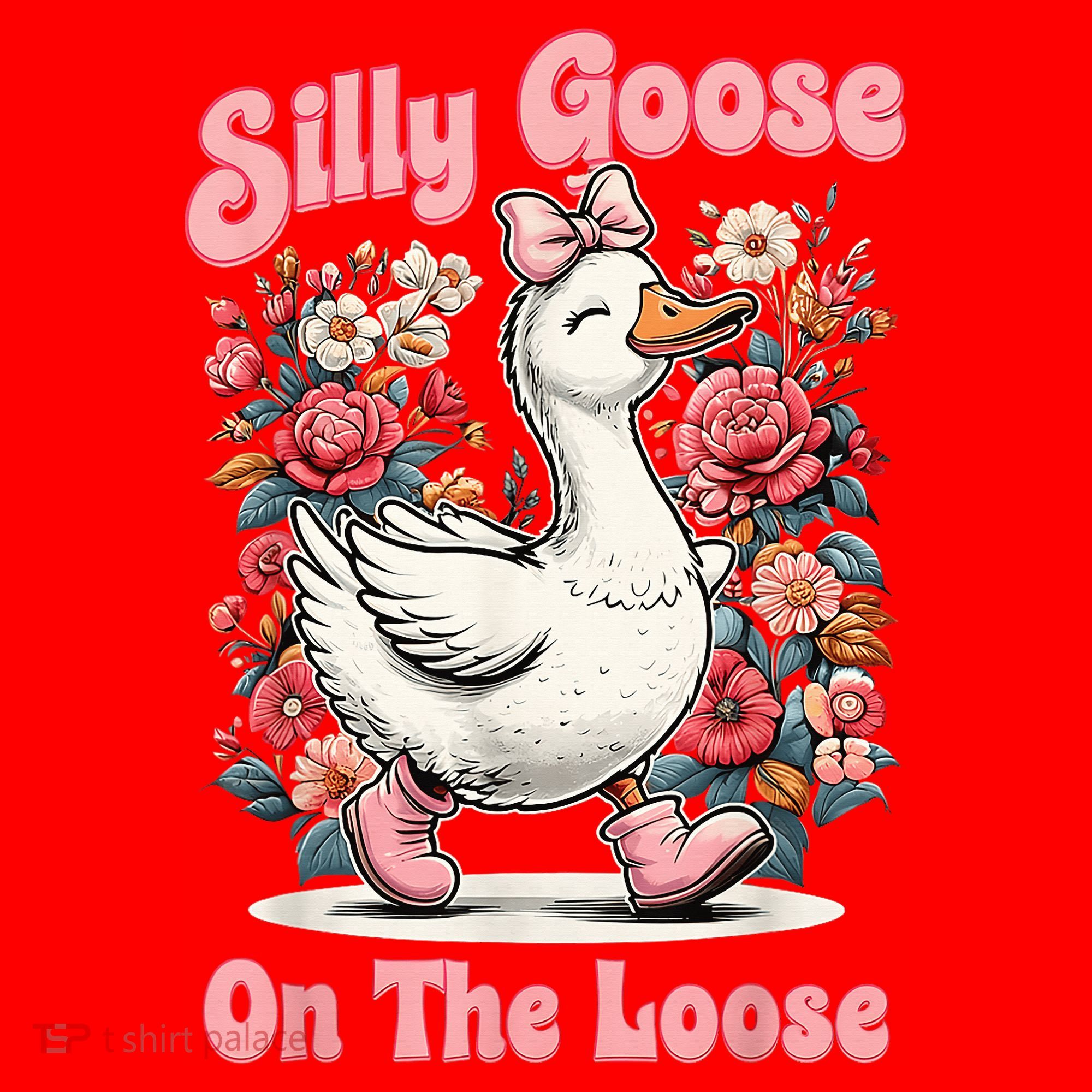 Silly Goose Mommy Floral Silly Goose Mama Mother's Day Santa Hat
