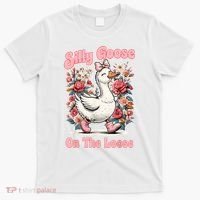 Silly Goose Mommy Floral Silly Goose Mama Mother's Day T-Shirt thumb 0