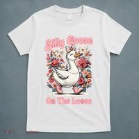 Silly Goose Mommy Floral Silly Goose Mama Mother's Day T-Shirt thumb 5