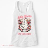 Silly Goose Mommy Floral Silly Goose Mama Mother's Day Women's Tank Top thumb 0