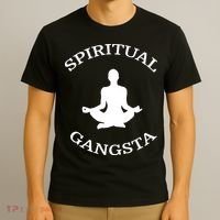 Spiritual Gangsta Men Womens Funny Yoga T-Shirt thumb 3