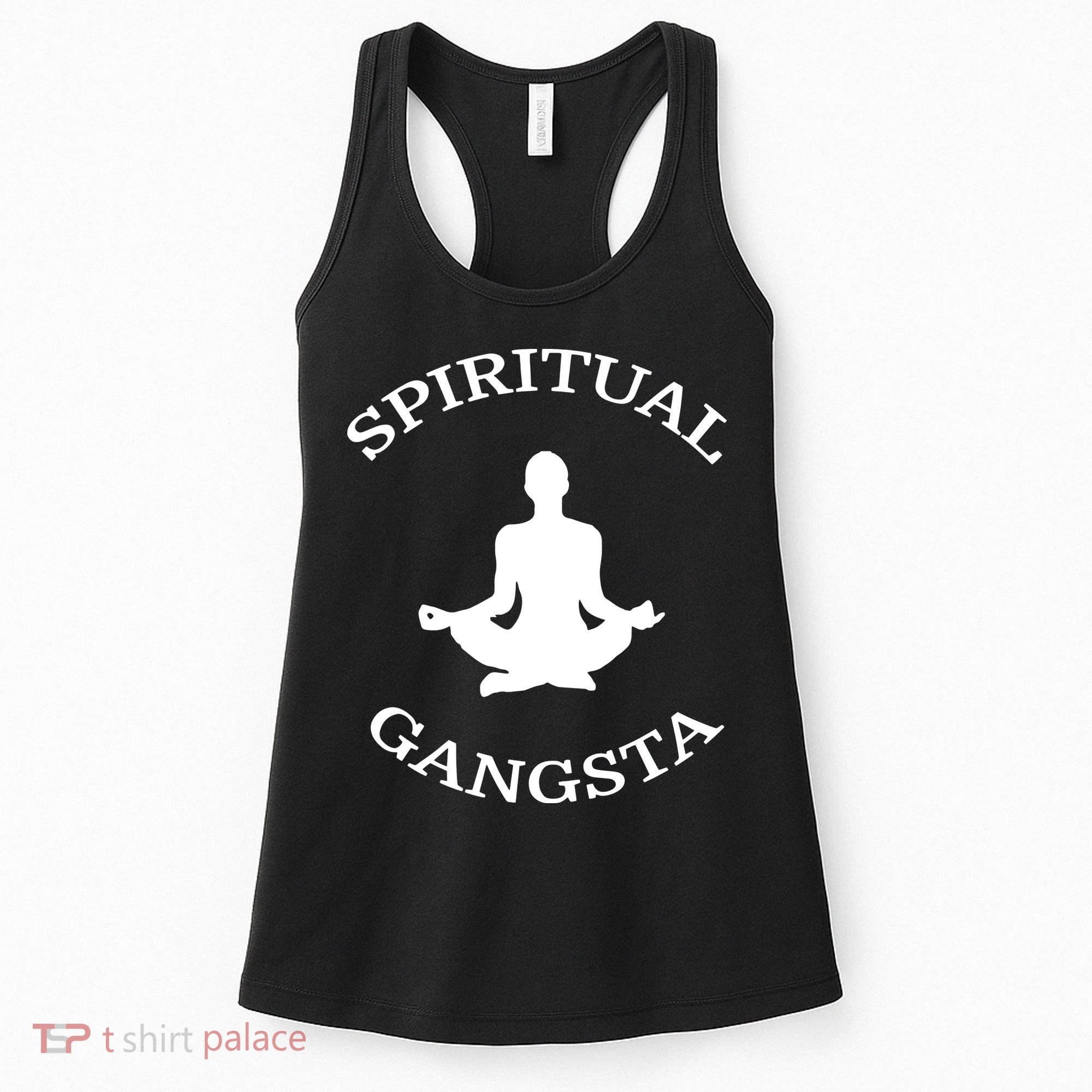 Spiritual Gangsta Men Womens Funny Yoga Women's Tank Top
