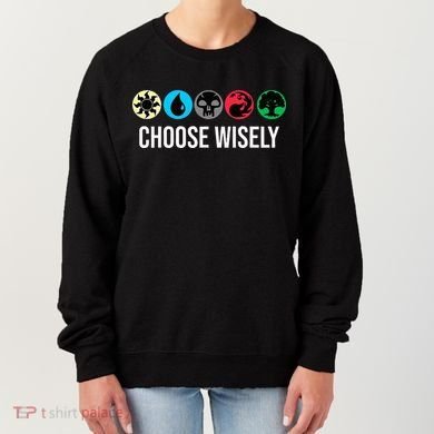 Symbols Gathering Magic Choose Wisely Blue Red Green Women's Sweatshirt