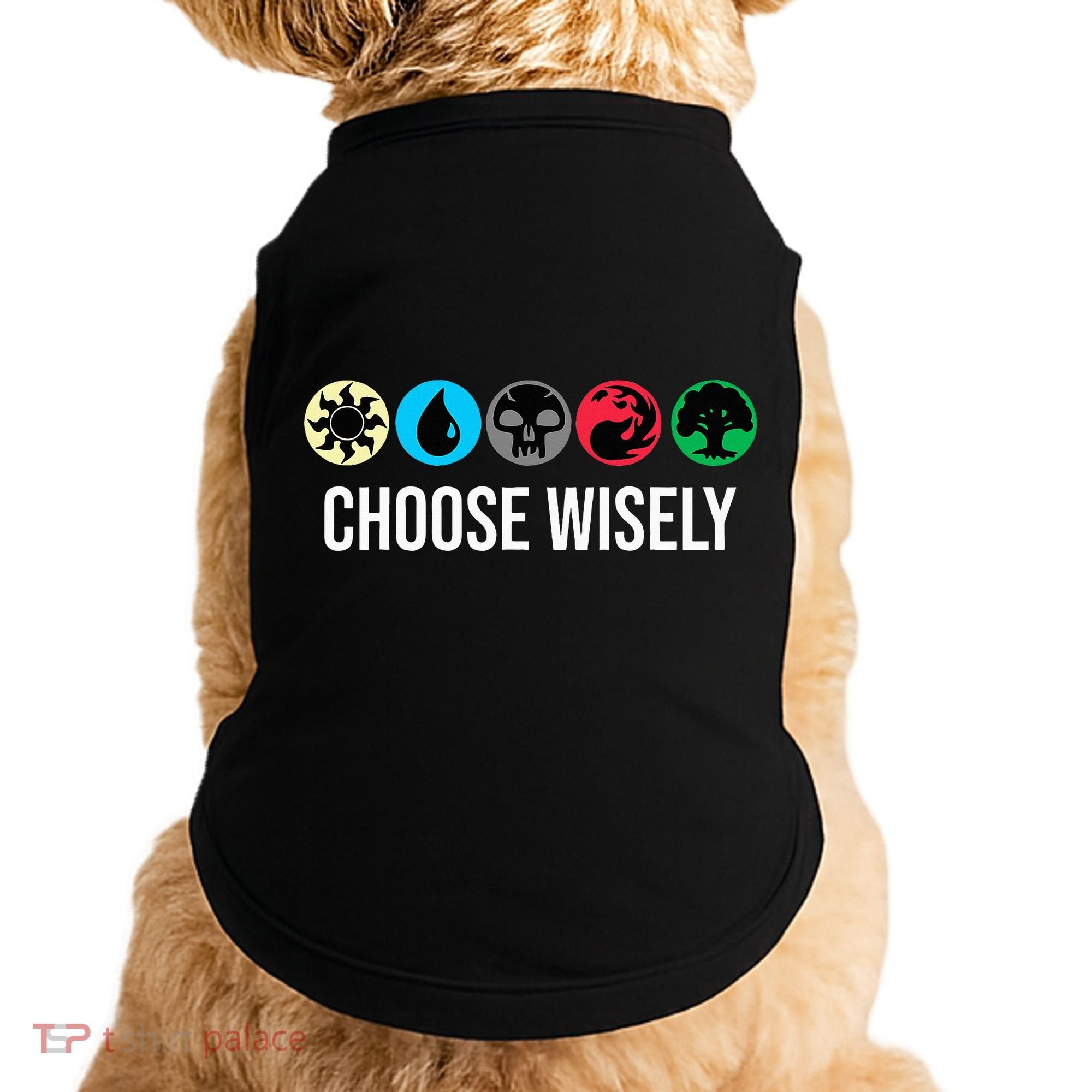 Symbols Gathering Magic Choose Wisely Blue Red Green Doggie Tank