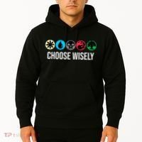 Symbols Gathering Magic Choose Wisely Blue Red Green Hoodie thumb 2