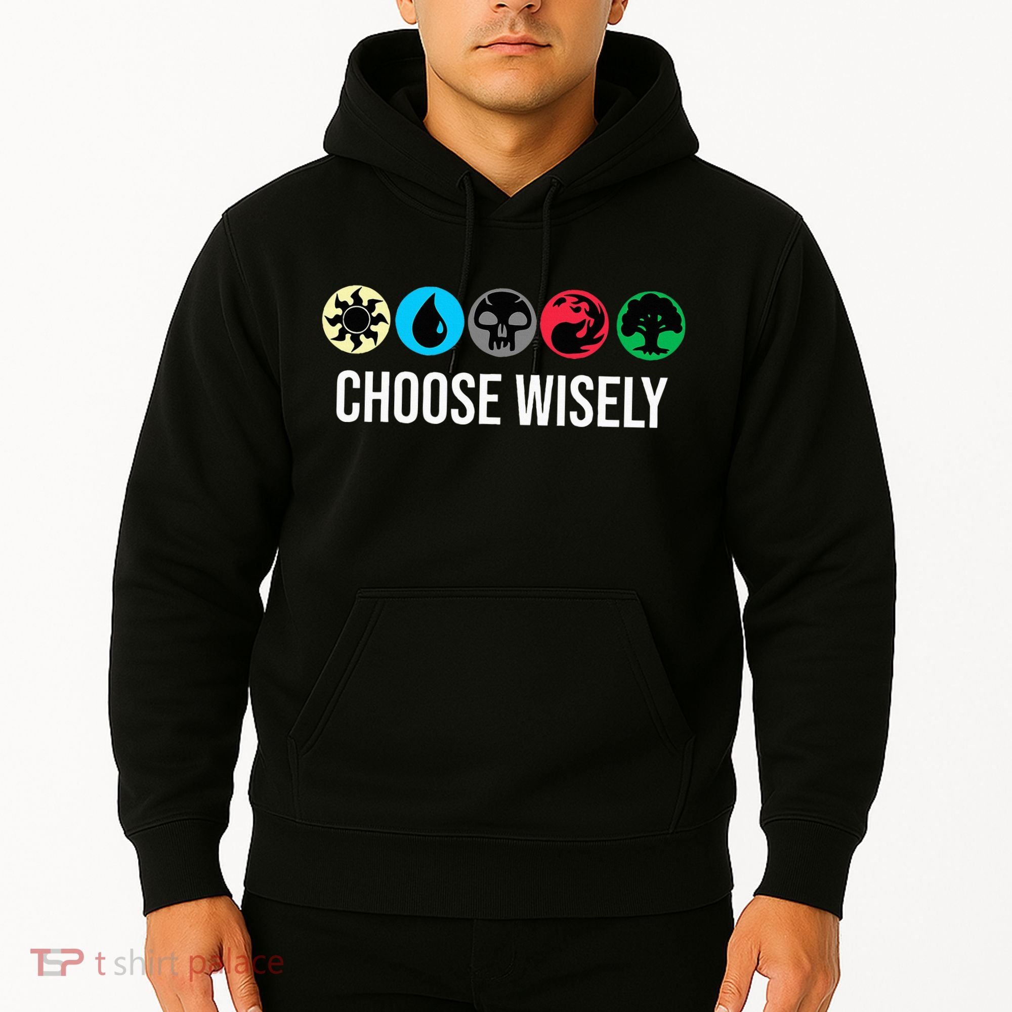 Symbols Gathering Magic Choose Wisely Blue Red Green Hoodie