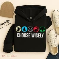 Symbols Gathering Magic Choose Wisely Blue Red Green Hoodie thumb 4