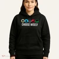 Symbols Gathering Magic Choose Wisely Blue Red Green Hoodie thumb 5